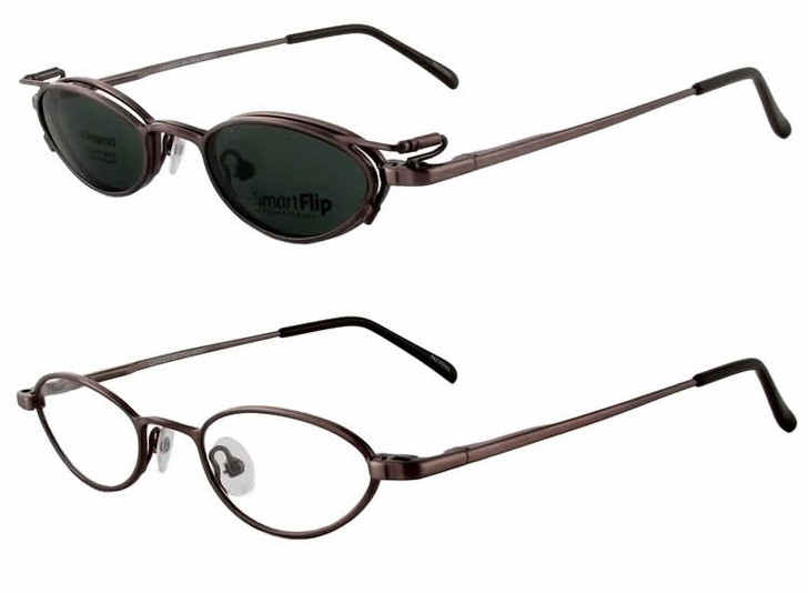 Magnetic Clip-On 450 Polarized Reading Sunglasses :: Custom Left & Right Lens