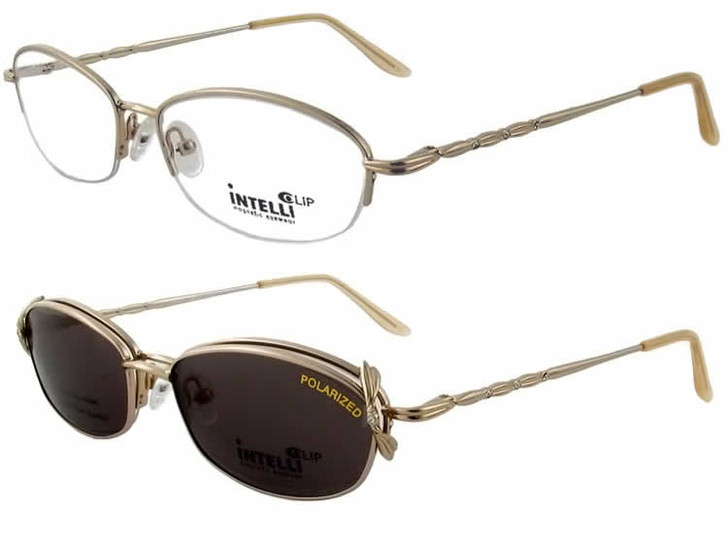 Magnetic Clip-On 716 Polarized Reading Sunglasses :: Custom Left & Right Lens