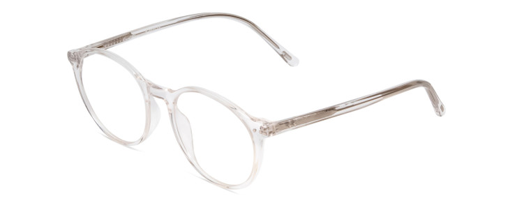 Profile View of Ernest Hemingway H4835 Ladies Round Eyeglasses Clear Crystal Silver Glitter 50mm