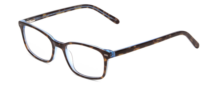 Profile View of Ernest Hemingway H4852 Unisex Eyeglasses Blue Crystal Yellow Brown Tortoise 51mm