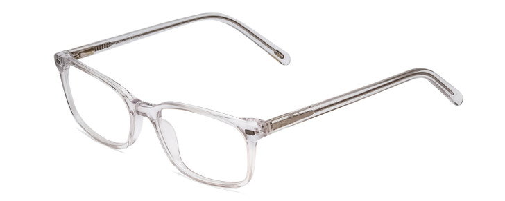 Profile View of Ernest Hemingway H4852 Designer Progressive Lens Prescription Rx Eyeglasses in Clear Crystal Silver Glitter Unisex Rectangle Full Rim Acetate 51 mm