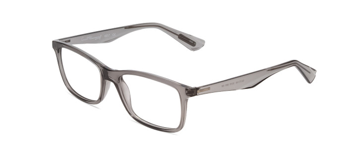 Profile View of Ernest Hemingway H4857 Designer Single Vision Prescription Rx Eyeglasses in Shiny Shadow Grey Crystal Unisex Cateye Full Rim Acetate 53 mm