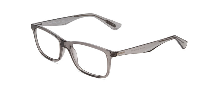 Profile View of Ernest Hemingway H4857 Designer Bi-Focal Prescription Rx Eyeglasses in Shiny Shadow Grey Crystal Unisex Cateye Full Rim Acetate 53 mm