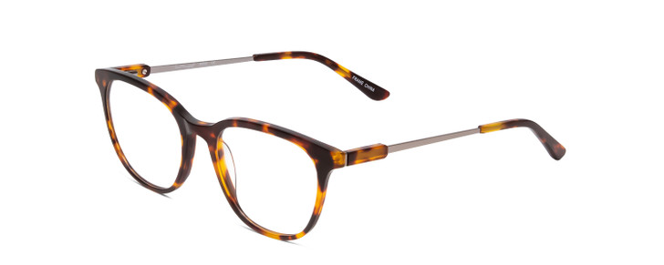 Profile View of Ernest Hemingway H4859 Ladies Cateye Eyeglasses Brown Gold Tortoise Silver 50 mm