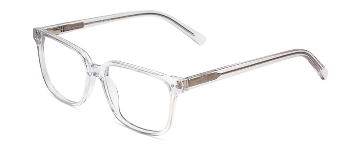 Profile View of Ernest Hemingway H4868 Designer Progressive Lens Prescription Rx Eyeglasses in Clear Crystal/Silver Glitter Accent Unisex Cateye Full Rim Acetate 52 mm