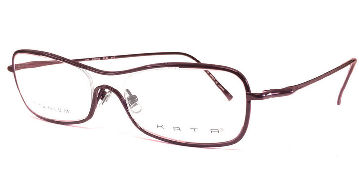 Kata Designer Eyeglasses 232 Kai in Plum :: Custom Left & Right Lens