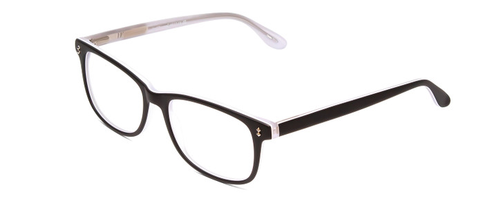 Profile View of Ernest Hemingway H4617 Designer Single Vision Prescription Rx Eyeglasses in Matte Black Unisex Cateye Full Rim Acetate 56 mm