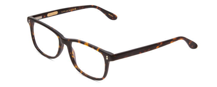 Profile View of Ernest Hemingway H4617 Designer Progressive Lens Prescription Rx Eyeglasses in Matte Tortoise Havana Brown Gold Unisex Cateye Full Rim Acetate 56 mm