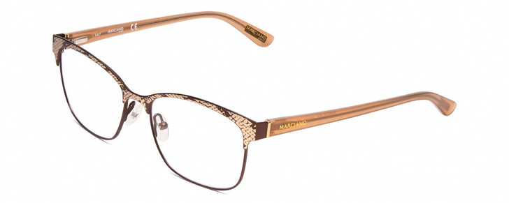 Guess by Marciano GM0318 Lady Classic Glasses Snakeskin Brown Crystal Rose 52 mm