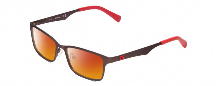 Guess GU9143 Unisex Polarized Sunglasses in Bronze Brown Red Tips 48mm 4 OPTIONS