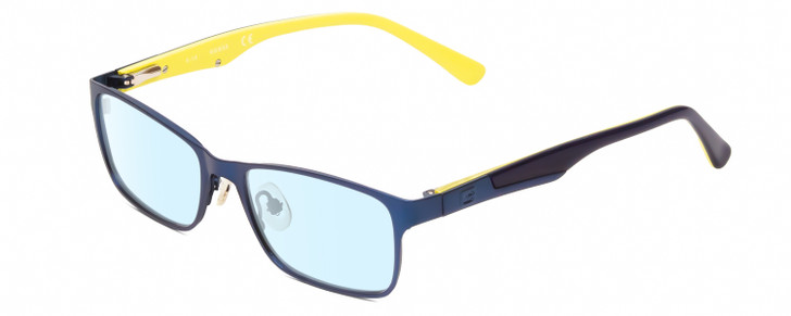 Guess GU9173 Designer Progressive Blue Light Filter Glasses in Blue Yellow 47 mm