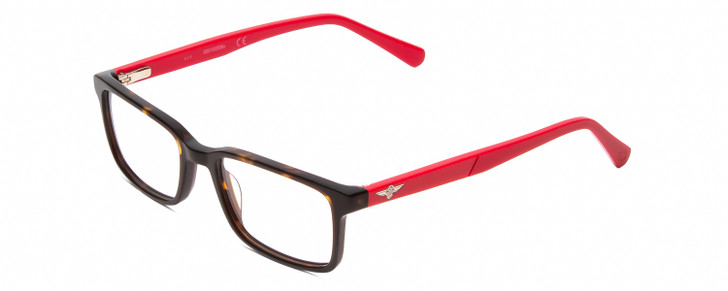 Harley Davidson HD0127T Unisex Square Glasses Tortoise Gold Brown Red 48mm Rx-SV