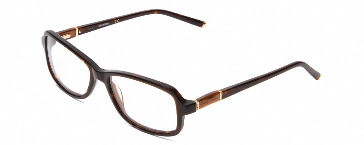 Profile View of Harley Davidson HD0537 Ladies Oval Reading Glasses Tortoise Brown Rose Gold 54mm