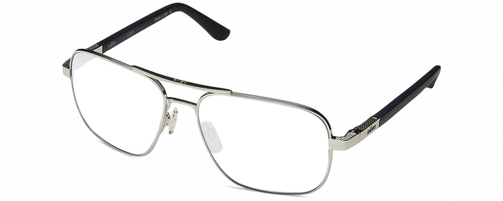 REVO Freeman Unisex Pilot Prescription Glasses Chrome Silver 58 mm Rx-BI-FOCAL