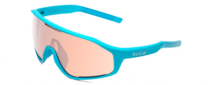 Profile View of Bolle SHIFTER Unisex Sunglasses Blue Clear/Phanton Vermillon Photochromic 124 mm