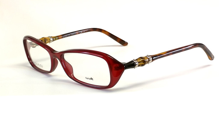 Gucci Designer Eyeglasses 3147 in Red-Tortoise :: Custom Left & Right Lens