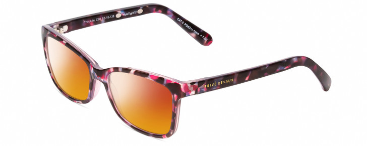 Prive Revaux Julie Cateye Polarized Sunglasses Midnight Plum Purple Tortoise 50mm