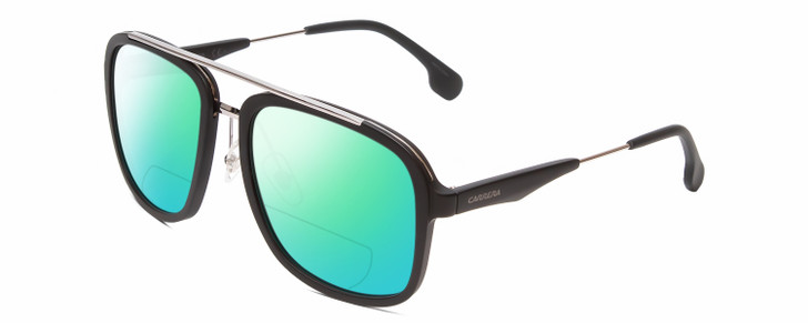 Carrera 133-S Pilot Polarized BI-FOCAL Sunglasses Black Ruthenium Silver 57 mm