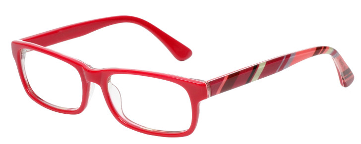 Calabria 857 Designer Eyeglasses in Red :: Custom Left & Right Lens