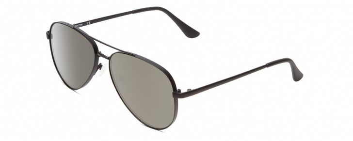 Profile View of Kenneth Cole Reaction KC2829 Unisex Aviator Designer Sunglasses Black/Green 58mm