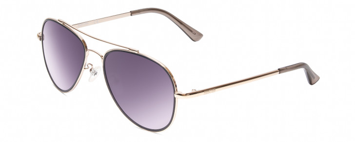 Profile View of Kenneth Cole Reaction KC2837 Aviator Sunglass Gold Blue/Smoke Grey Gradient 55mm