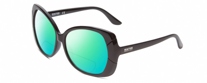 Kenneth Cole Reaction KC2841 Women's Polarized BIFOCAL Sunglasses in Black 58 mm