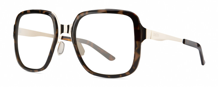 Smith Aveline Unisex Prescription Glasses Tortoise Havana Gold Brown 55 mm Rx-SV