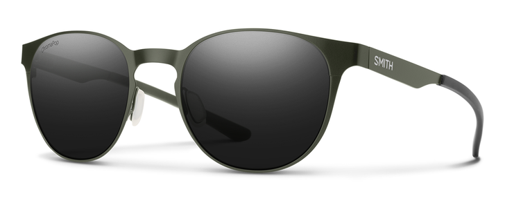 Profile View of Smith Eastbank Unisex Sunglass Green/Photochromic ChromaPop Polarized Black 52mm