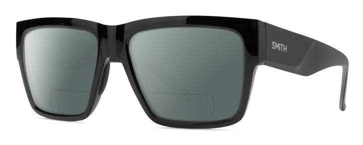Smith Optics Lineup Unisex Square Polarized BIFOCAL Sunglasses Gloss Black 58 mm