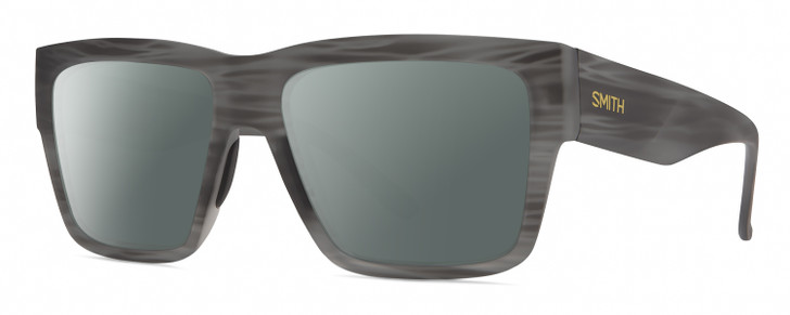 Smith Optics Lineup Unisex Polarized Sunglasses in Matte Gray & Horn Marble 58mm