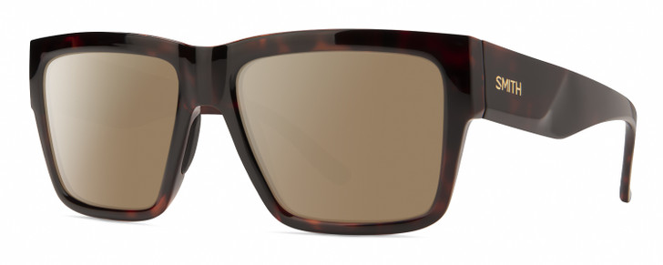 Smith Optics Lineup Unisex Polarized Sunglasses Tortoise Havana Gold Brown 58 mm