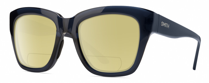 Smith Sway Cateye Polarized BIFOCAL Sunglasses in French Navy Crystal Blue 52 mm