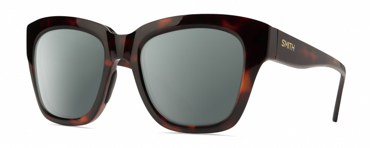 Smith Sway Womens Cateye Polarized Sunglasses in Tortoise Havana Gold Brown 52mm