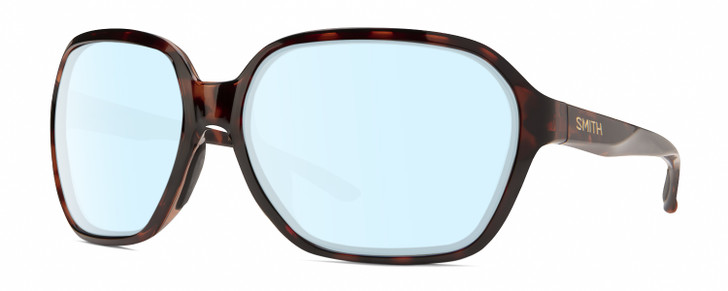 Smith Optic Whitney Womens Blue Light Glasses in Tortoise Havana Brown Gold 61mm