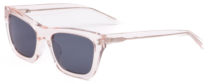 SITO SHADES BREAK OF DAWN Unisex Sunglass in Dew Clear Pink Crystal/Mirror 54 mm