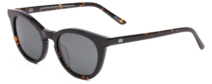 Profile View of SITO SHADES NOW OR NEVER Women's Sunglasses Demi-Tortoise Havana/Iron Gray 50 mm
