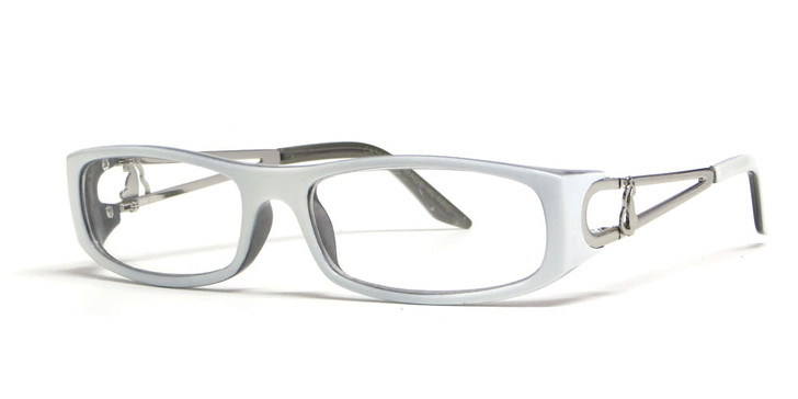 Calabria "Opti Clear" Designer Eyeglasses 3479 in White :: Custom Left & Right Lens