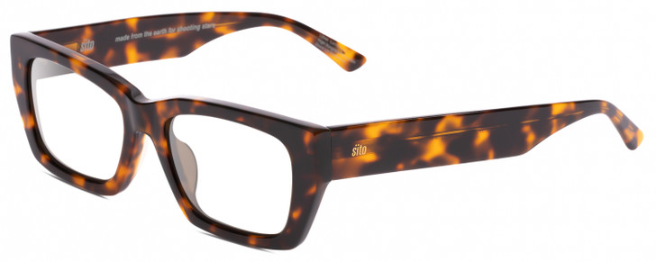 SITO SHADES OUTER LIMITS Unisex Square Glasses Honey Tortoise Havana 54 mm Rx-SV