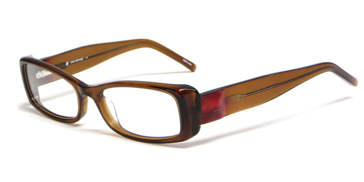 Calabria Viv Designer Eyeglasses 4020 in Brown :: Custom Left & Right Lens