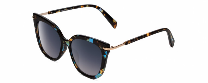 Profile View of Kendall+Kylie KK5128CE CECI Women's Cat Eye Sunglasses Tortoise Havana/Blue 53mm