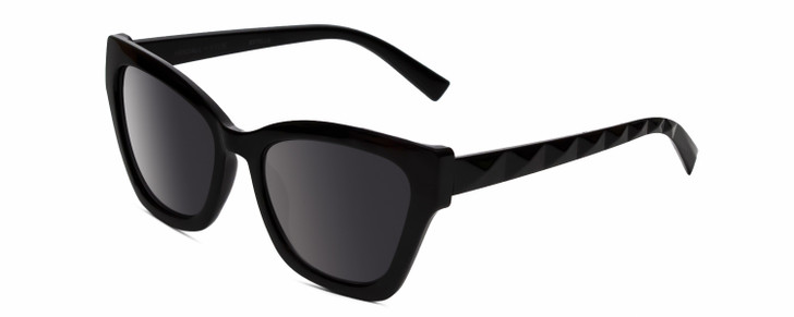 Profile View of Kendall+Kylie KK5130CE ESTELLE Women Cat Eye Designer Sunglasses Black/Grey 52mm