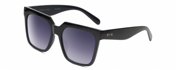 Profile View of Kendall+Kylie KK5160CE COLLEEN Womens Designer Sunglass Black/Grey Gradient 54mm