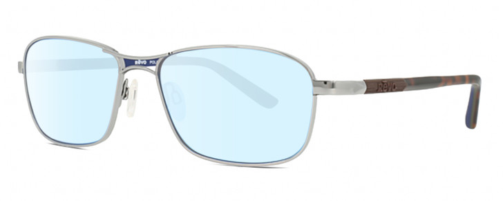 REVO CLIVE Mens Blue Light Blocking Glasses Gunmetal Brown Tortoise Havana 58 mm