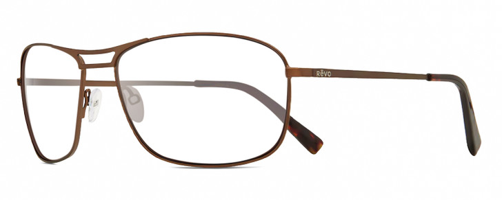 REVO SURGE Men Prescription Glasses in Brown Tortoise Havana 62mm Rx-Progressive