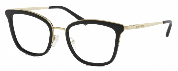 Michael Kors MK3032 Women Pantho Prescription Glasses Black Gold 51mm Rx-BIFOCAL