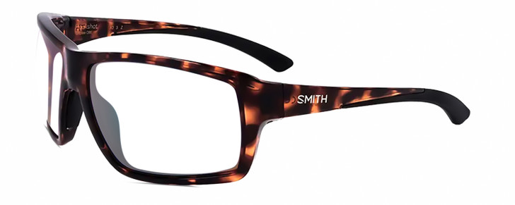 Smith Optics Hookshot-086 Designer Reading Glasses Gloss Tortoise Havana Brown Satin Black Rectangular 62mm