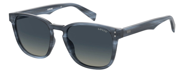 Levi's Timeless LV5008S Unisex Sunglasses Crystal Blue Horn Marble/Sf Grey 52 mm