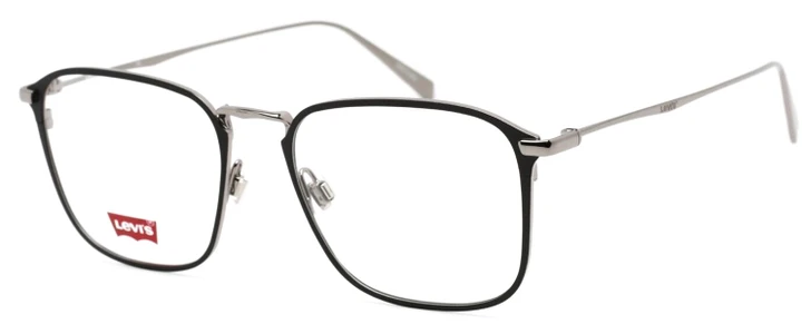 Levi's Timeless LV5000 Unisex Eyeglasses Black Ruthenium Silver 52 mm Rx-BIFOCAL