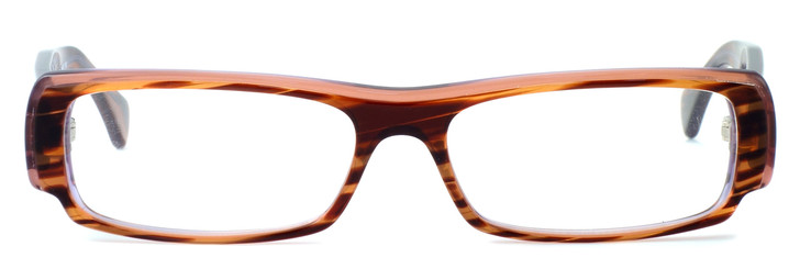 Harry Lary's French Optical Eyewear Teasy in Purple Brown Stripe (545) :: Custom Left & Right Lens