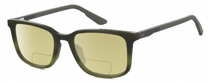 Under Armour UA-5010 Unisex Polarized BIFOCAL Sunglasses Green Horn 53mm 41 Opt.